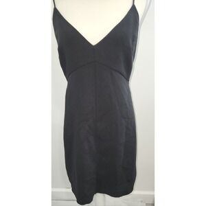 Wilfred Spaghetti Strapped Black Mini Dress Size 8